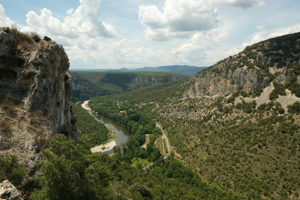 Ardeche gorge in France