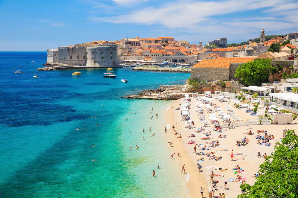 beach new Dubrovnik, Croatia