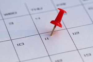 pin in calendar